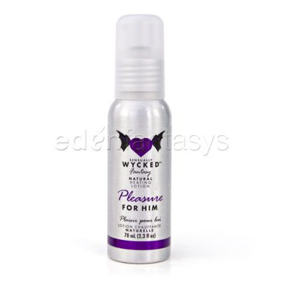 Sensually wycked heating lotion for him