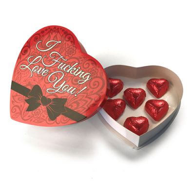 I fucking love you heart chocolates