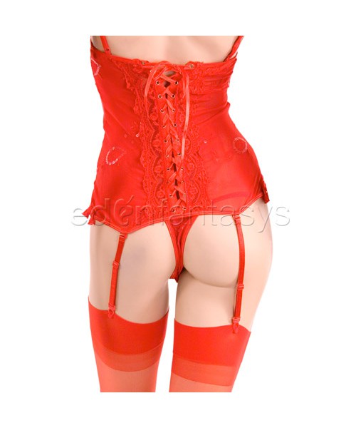 La femme novelty bustier set