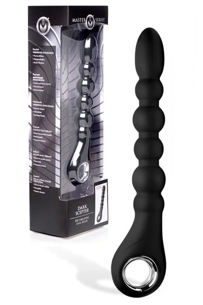 Master Series 11" Vibrating Flexible Silicone Anal Beads — image 11 of 15