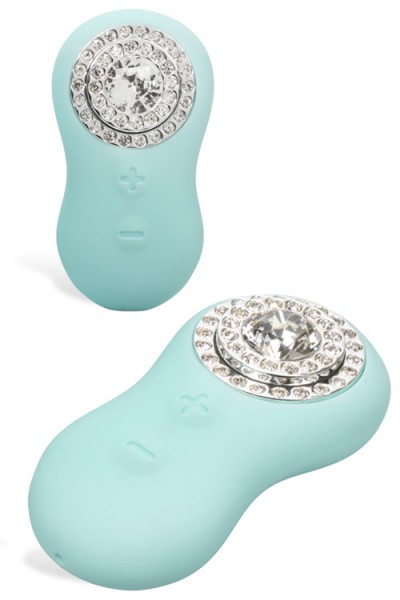 Jopen Audrey Vibrating 3.8" Butt Plug with Crystal Base & Remote