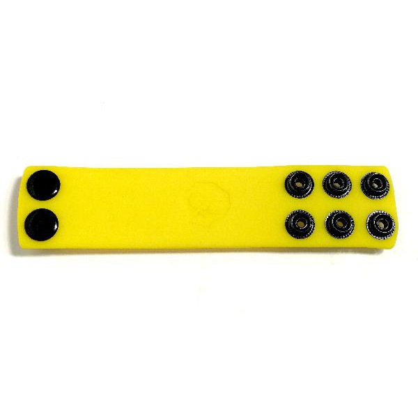 Boneyard 1.5inch Silicone Ball Strap - 3 Snap - Yellow