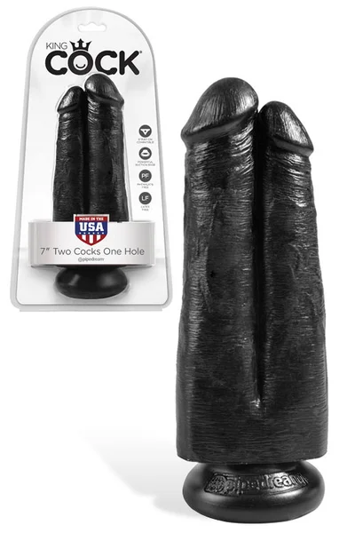 Pipedream 7" Two Cocks One Hole Double Dildo — image 10 of 12