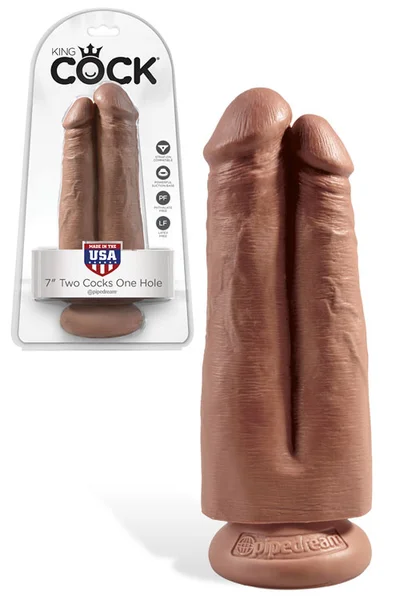 Pipedream 7" Two Cocks One Hole Double Dildo — image 7 of 12