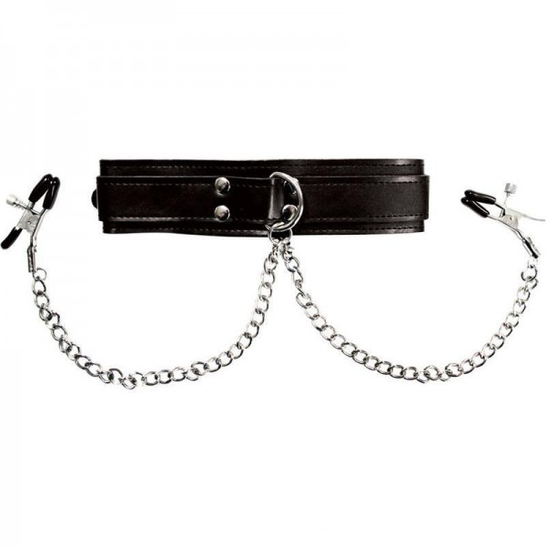 Collar with nipple clamps