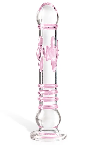 Pipedream Textured 8.5" Glass Dildo — image 3 of 4