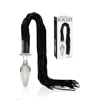 Pipedream Flogger Glass Butt Plug