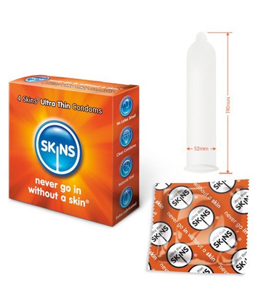 Skins Ultra Thin Condoms - 4 Skins