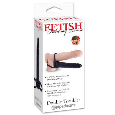 Ff Double Trouble Dildo Black