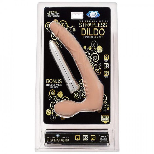Realistic Vibrating Strapless Strap On Dildo
