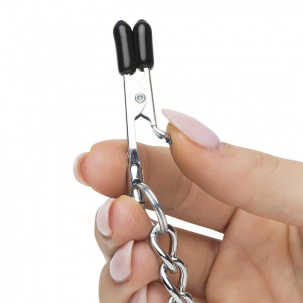 DOMINIX Deluxe Advanced Nipple Clamps with Cock Ring — image 5 of 10