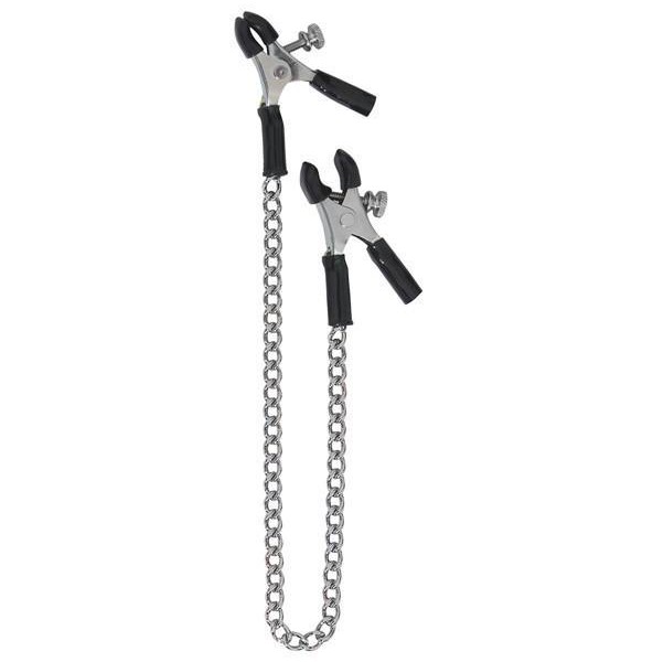 Adjustable Micro Plier Nipple Clamps w/Link Chain