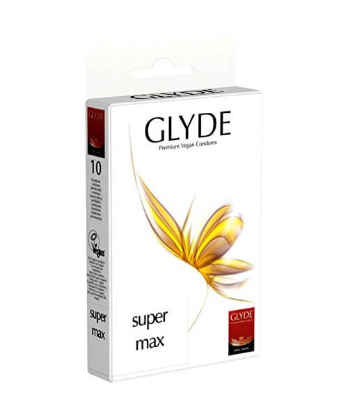 Glyde Ultra Super Max Vegan Condoms 10 Pack