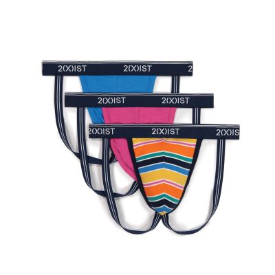 2XIST 3 pk Stretch Fashion Jock Strap