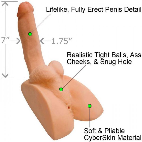 Rock Hard Cyberskin Ass Stroker