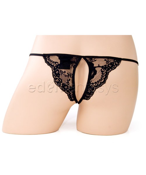 Lace crotchless panty — image 9 of 17