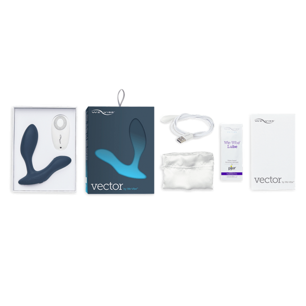 We-Vibe Vector Custom-Fit 3.9" Prostate Massager With Remote & App