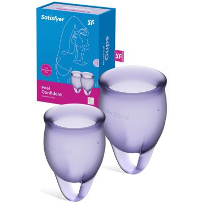 Satisfyer Feel Confident Silicone Menstrual Cups 2 Pce