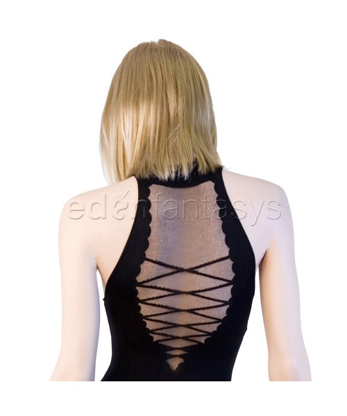 Lace up front teddy