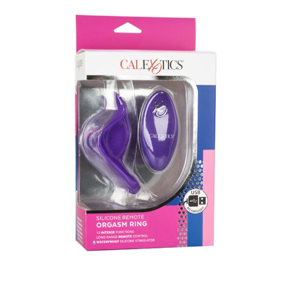 Silicone Remote Orgasm Ring (Purple)