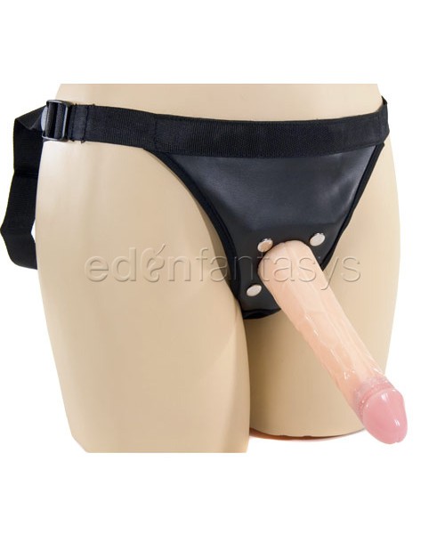 Powerlock harness with slimline cock
