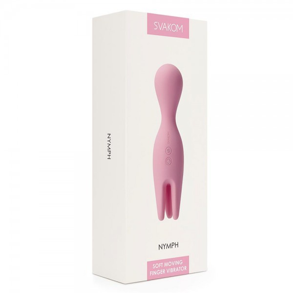 Svakom Nymph 6.1" Silicone Vibrator with Moving Fingers