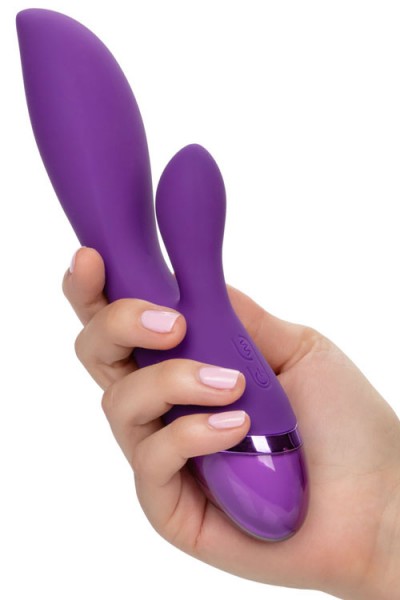 California Exotic Dual Lover 8" Silicone Rabbit Vibrator