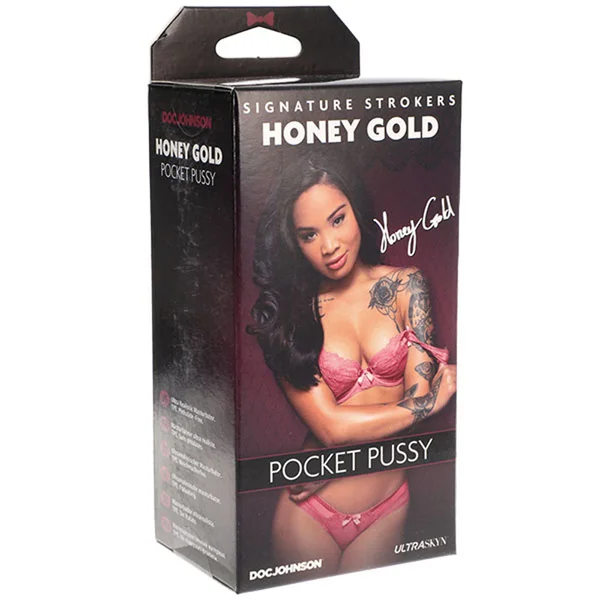 Signature Strokers Honey Gold Ultraskyn Pocket Pussy — image 11 of 11
