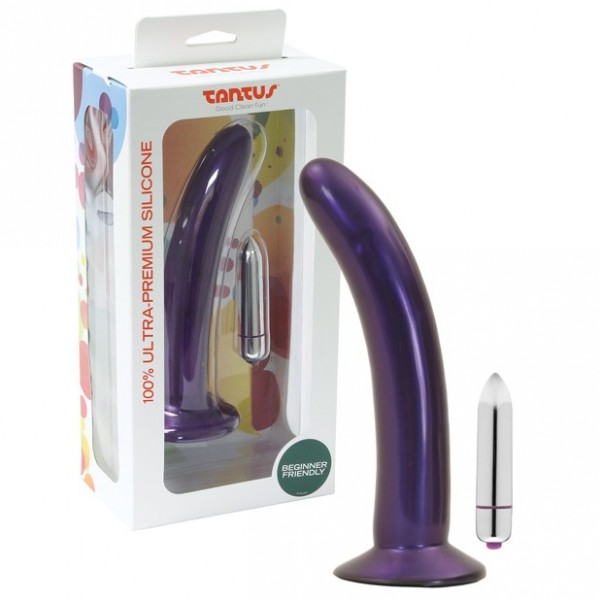 Tantus Leisure Silicone Vibrating Dildo - Midnight Purple