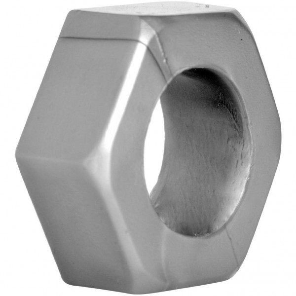 Silver Hex Heavy Duty Cock Ring & Ball Stretcher — image 3 of 6