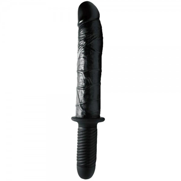 Extra-LARGE & THICK Vibrating Dildo Thruster - 14" LONG!