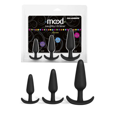 Doc Johnson Silicone Anal Trainer Butt Plugs 3 Pce Set