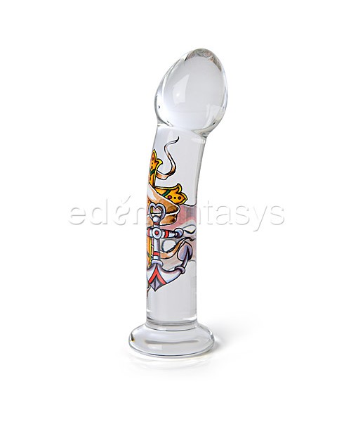 Inked glass shaft