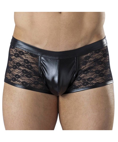 Wetlook & lace boxer