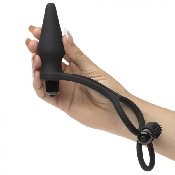 Lovehoney Wowzer 7 Function Double Cock Ring and Vibrating Butt Plug