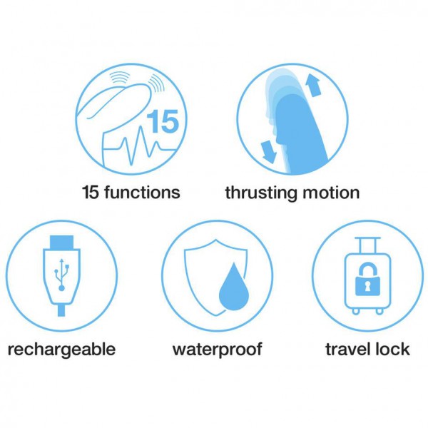 Happy Rabbit Thrusting Realistic Rechargeable Rabbit Vibrator