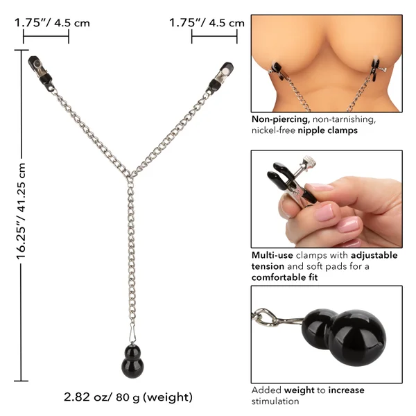 Nipple Play Weighted Dual Tier Nipple Clamps — image 22 of 24
