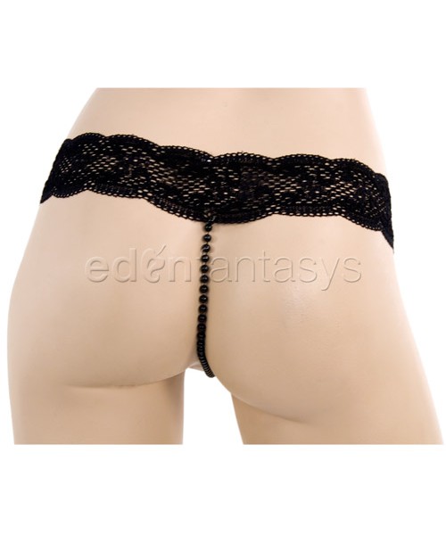 Jeweled pearl g-string