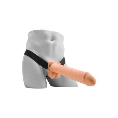 Fetish Fantasy 11 in Hollow Rechargeable Strap On with Balls