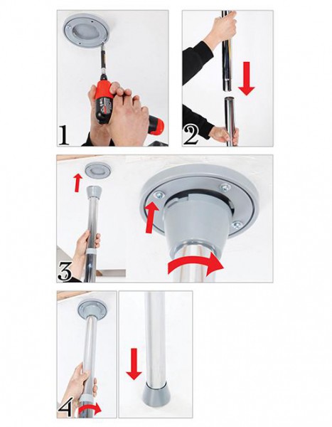 Fetish Fantasy Light Up Dance Pole