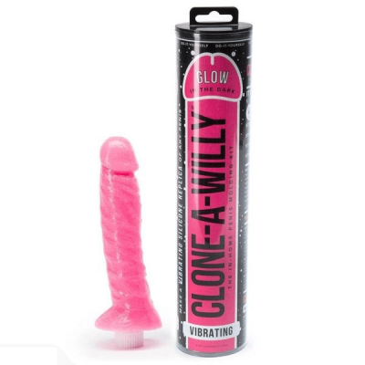 Clone A Willy Vibrator Glow in the Dark Pink