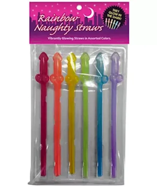Glow In the Dark Rainbow Naughty Straws — image 5 of 5