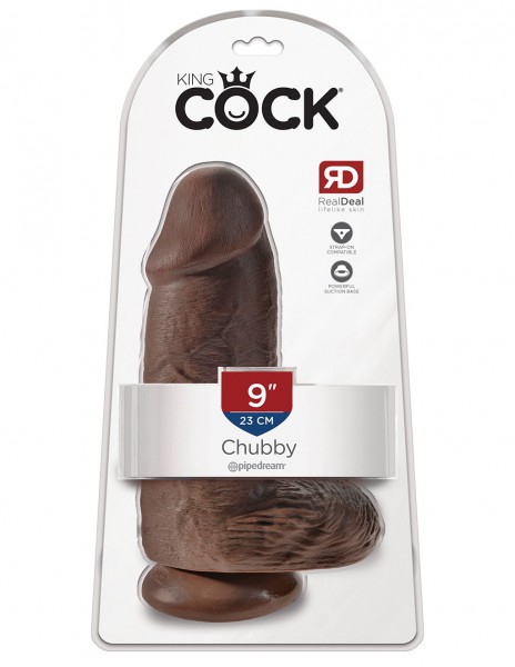 King Cock 9 Inch Chubby Suction Cup Dildo