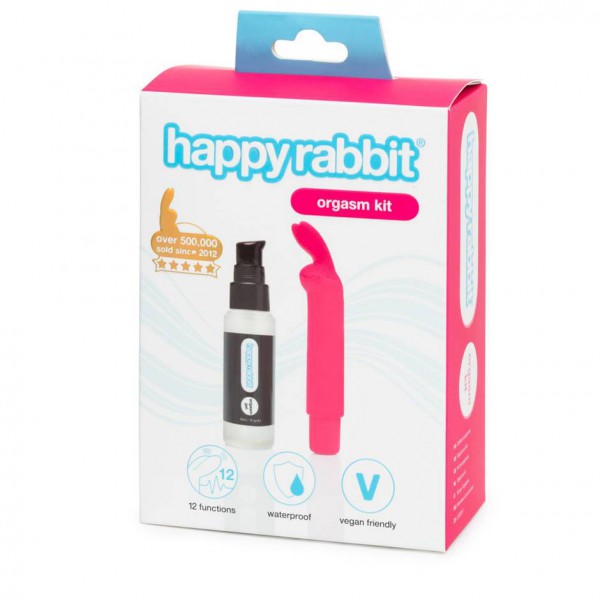 Happy Rabbit Bullet Vibrator and Orgasm Gel Kit (2 Piece)
