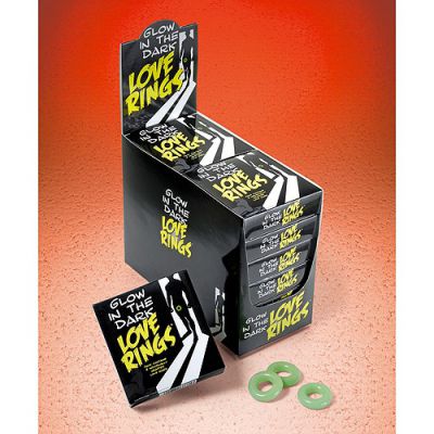 Glow in the Dark Love Rings 8211 3 Pack