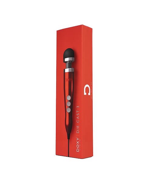 Doxy Number 3 Mains Operated Wand Massager Candy Red — image 5 of 7