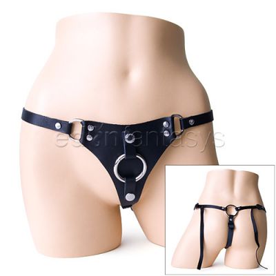 Simply sexy leather strap on