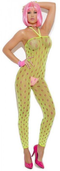 Chartreuse footless bodystocking - One Size Available