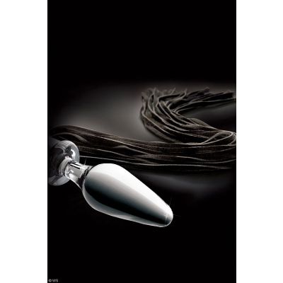 Pipedream Flogger Glass Butt Plug