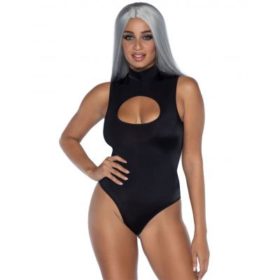 Leg Avenue Wet Look Spandex Keyhole Bodysuit